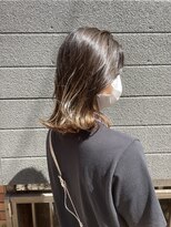 髪質改善と縮毛矯正の専門店 サンティエ(scintiller)&nbsp;切りっぱなしボブ×ナチュラルグラデーション