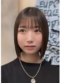 あご下タッセルボブ/ショートボブ/切りっぱなしボブ/ミニボブ