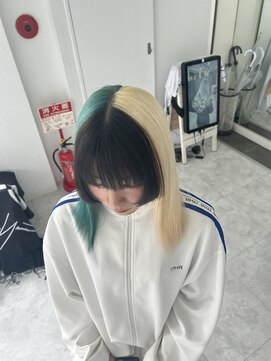 リゲル(rigel) グリーン×ブロンド