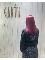 アース 三田南ウッディタウン店(HAIR&MAKE EARTH)&nbsp;透明感抜群♪ダブルカラーブリーチハイトーンピンクブラウン