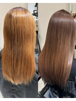 フリック 京都河原町店(FLICK)&nbsp;★デザインカラーレイヤーカットウェットヘアミルクティーカラー