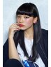 ツヤ髪に♪朝のお手入れが楽になる》　カット＋タイトストレート