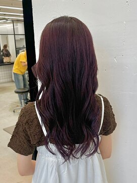 ジルスタジオ(JILL STUDIO) 透明感/パープルブラウン/ロングウェーブ