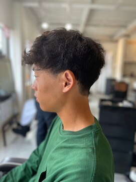 ソイクフ(SOY KUFU) MEN'SHAIRアッシュブラックカルマパーマ
