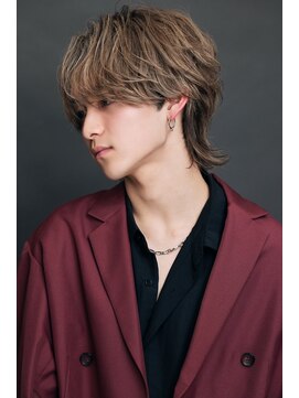 リップスヘアー 渋谷 annex(LIPPS hair) リバースセンターパートウルフ ローライトカラー