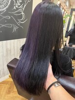ビー オン ディー ヘア 池袋(BonD hair)&nbsp;紫×黒　クロミちゃんカラー【池袋/髪質改善/ハイライト】