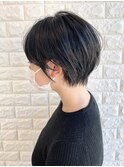 大人ショート　自由が丘　インナーカラー　髪質改善　韓国