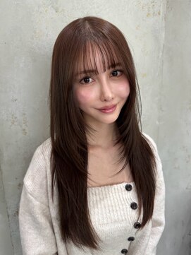 ロンドアベニール 北千住(Lond avenir) イメチェン外ハネボブ美髪ワイドバングミディアムレイヤーカット