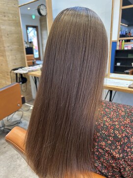 アグ ヘアー エース 各務原店(Agu hair ace) 【Agu hair ace 各務原】ミルクティーベージュ×艶髪ロング