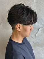 ニアウ 高崎店(Niau)&nbsp;メンズセンターパートニュアンスフェザーパーマ群馬高崎眉毛韓国