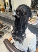 ハーフアップカチモリ☆
