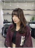 韓国風くびれレイヤー×チョコレートブラウン