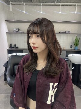 トーン(tone) 韓国風くびれレイヤー×チョコレートブラウン