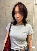 海外風レイヤーカット/エフォートレスエア/暖色カラー