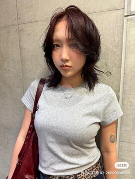 ナループロア ルームー(Nalu pu loa ROOMOO) 海外風レイヤーカット/エフォートレスエア/暖色カラー