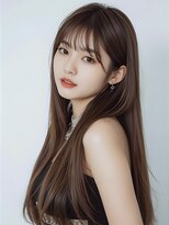 アジールヘア 所沢プロペ通り店(agir hair)&nbsp;20代30代◎暗めカラー透明感オリーブグレージュロング