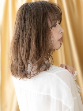 モッズヘア 越谷(mod's hair) □グレーベージュゆるふわエアリーミディ405越谷20代30代40代