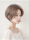 ショート×ナチュラルベージュ