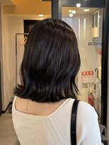 アコロン(acoron)&nbsp;外はねミディ　新宿/髪質改善/透明感カラー/小顔カット/縮毛矯正