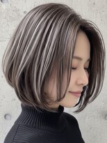 トゥルートラスト 和戸店(True Trust)&nbsp;おしゃれな大人のハイライト×グラデーションボブ アッシュ