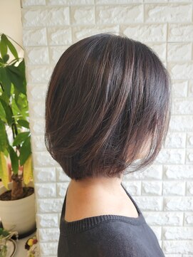 松本平太郎美容室 国立店 40代50代60代レイヤーボブ×ヘナカラー