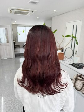 hair design G-Reiz【ジーライツ】 春にピッタリ!暖色ボルドーカラー!