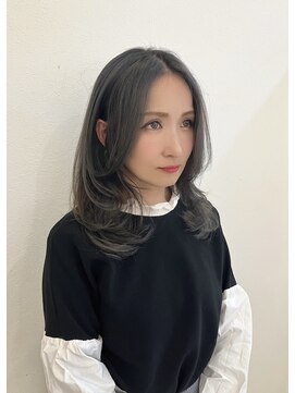 ヘアーアンジュ(Hair Ange) グラデーションカラー風アンブレラカラー【志木美容院アンジュ】