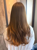 ナフィ バイ エイム 町田店(Nafie by eim)&nbsp;透明感ブラウン×ゆるふわロングで大人可愛く/ロングレイヤー