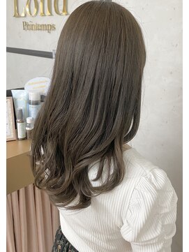 ロンドプランタン 恵比寿(Lond Printemps) ツヤ♪暗髪大人セミロング/透明感フォギーベージュ