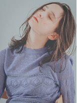 レジュアル(RESSUAL)&nbsp;エアリーミディ　ショートパーマ　黒髪　ホワイトアッシュ