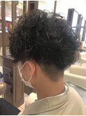 <大澤>センターパート×ツイストスパイラル 国分寺メンズカット