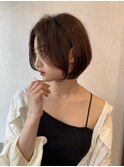 大人かわいいショートボブ/ゆったりショートボブ