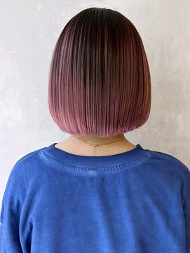 アルバム 渋谷パルコ(ALBUM) ピンクバレイヤージュ_チェリーブラウンフェミニン_ba374861