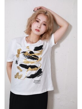 アディクト 東陽町西口(addict) 大人ショートウェーブ＿ホワイトベージュ＿ミディアム［東陽町］