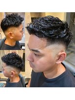 メグロバーバーショップロッポンギ 目黒六(MEGURO BARBER SHOP 6PPONGI)&nbsp;スキンフェード×リッジパーマ
