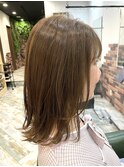 ★20代30代40代大人可愛い/アッシュオリーブベージュ/縮毛矯正