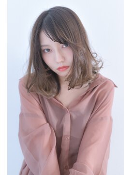 クシュ 所沢東口店(kusyu...) 黒髪/グレーベージュ/レイヤーロング/前髪パーマ/所沢ハイライト