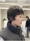 ショート×くせ毛風パーマ