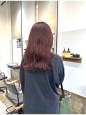 ブリーチ無し!ピンクバイオレットカラー