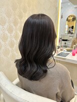 フレア(FLAiR)&nbsp;暗め透明感ラベンダーカラーコテ巻きスタイル