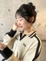 エミュ 天文館店(eMu) ブルーブラック×ラフお団子アレンジ