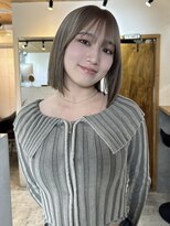 キラ 渋谷(KILLA) デザインカラー＿レイヤーカット＿オリーブベージュ