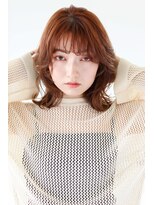 ヘアサロン ガリカ 表参道(hair salon Gallica)&nbsp;[河原塚七海]ニュアンスウェーブで叶う無造作ミディアムヘア