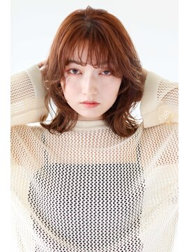 ヘアサロン ガリカ 表参道(hair salon Gallica) [河原塚七海]ニュアンスウェーブで叶う無造作ミディアムヘア
