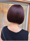 ボルドー×似合わせミニボブ