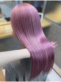 20代30代ダブルカラーブリーチハイトーンパープル
