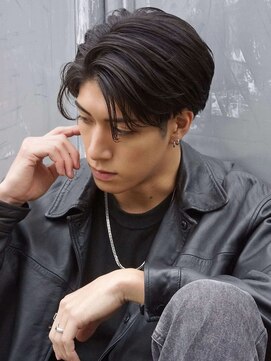 トルネード(TORNADO) メンズカット センターパート 韓国 ビジネスマンにも◎A0425