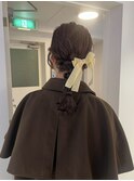 hair set 編みおろし　お呼ばれ　ヘアセット　ヘアアレンジ