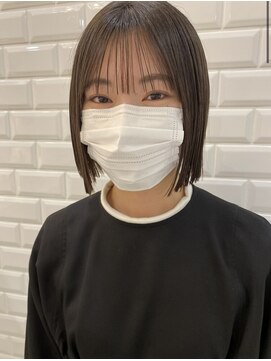 リルミー ミュエナ 大須 矢場町(Lilme myuena) パツッとボブに前髪で透け感<原田>