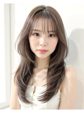 ブロウ ネックス ザ サロン 表参道(VLOW nex the salon) くびれレイヤーミディ 表参道 髪質改善【韓国vlow style#14】